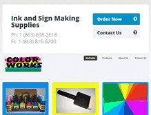 Tablet Screenshot of colorworksink.com